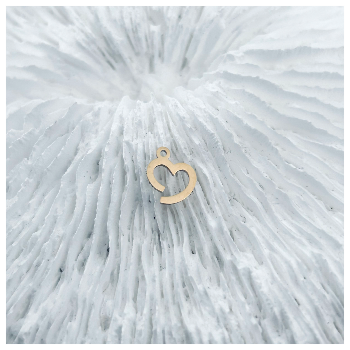GOLD HEART CHARM 3