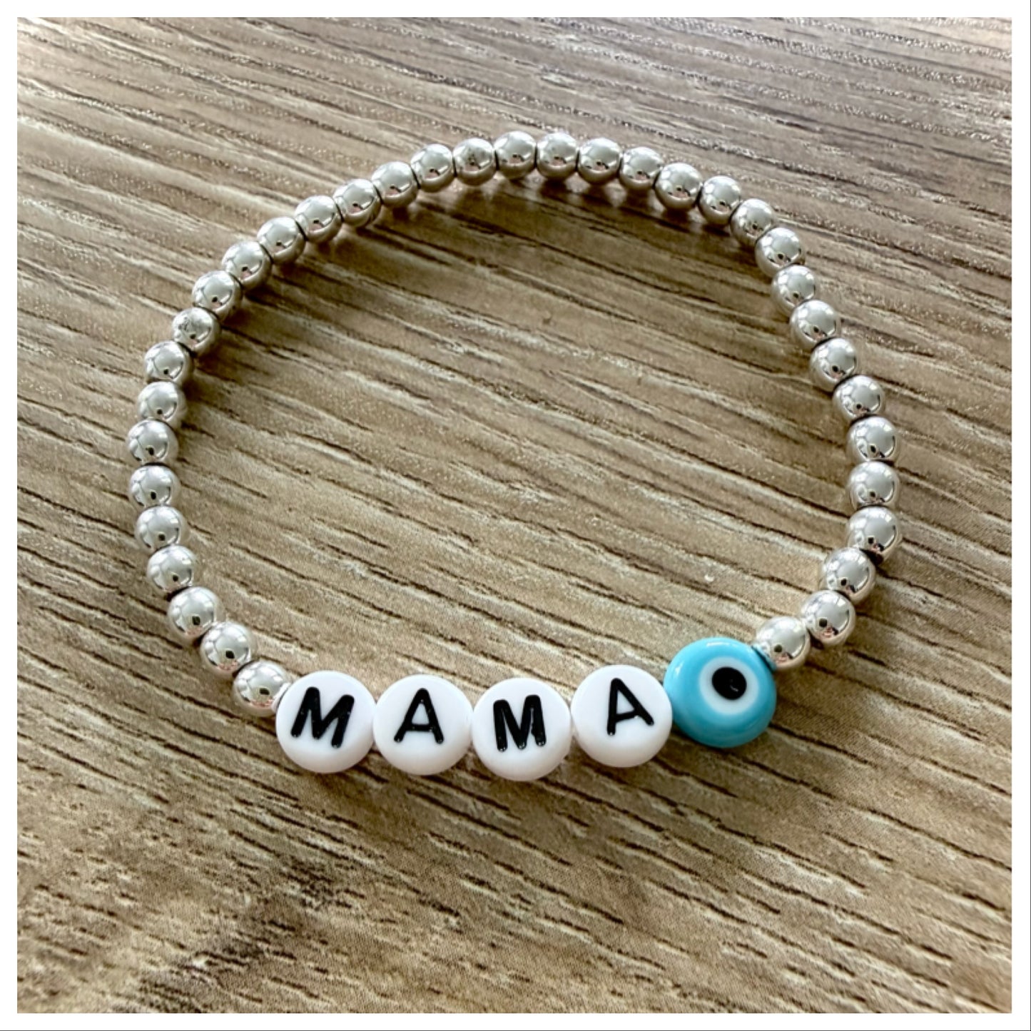 "MAMA" HEMATITE BRACELET