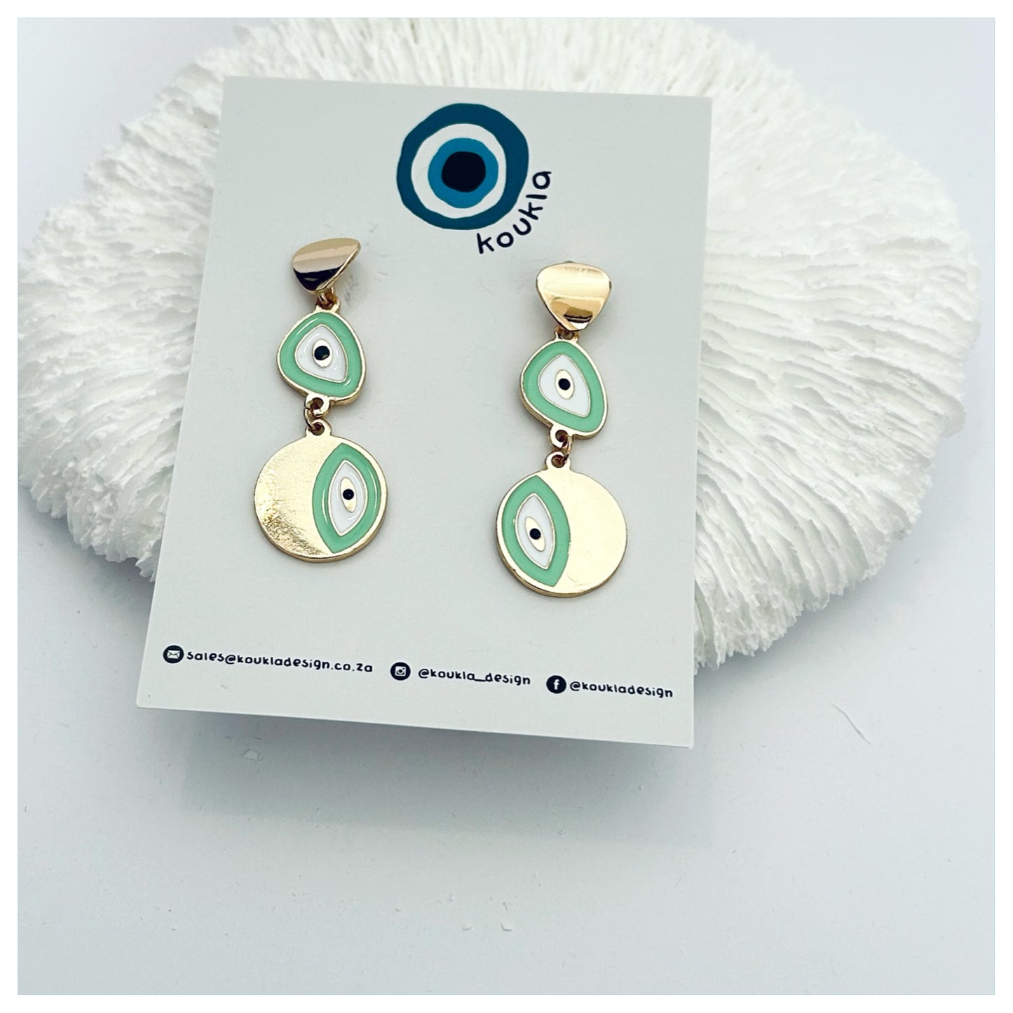 EVIL EYE DROP EARRING