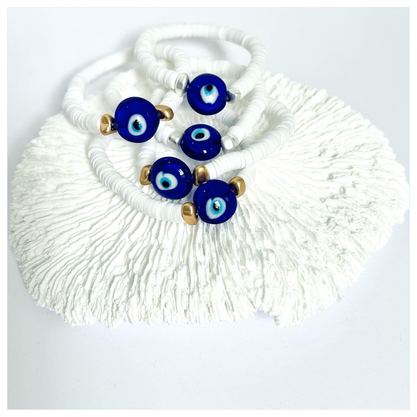 EVIL EYE BEADED BRACELET