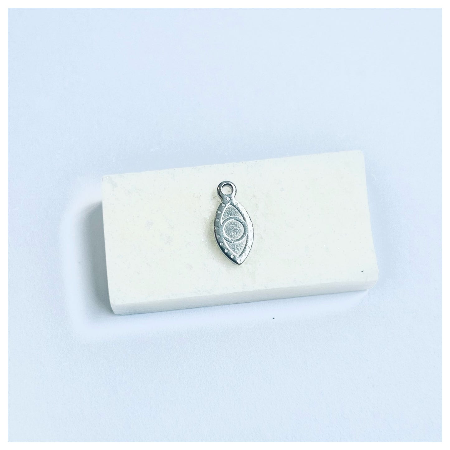 SILVER EVIL EYE 2 CHARM