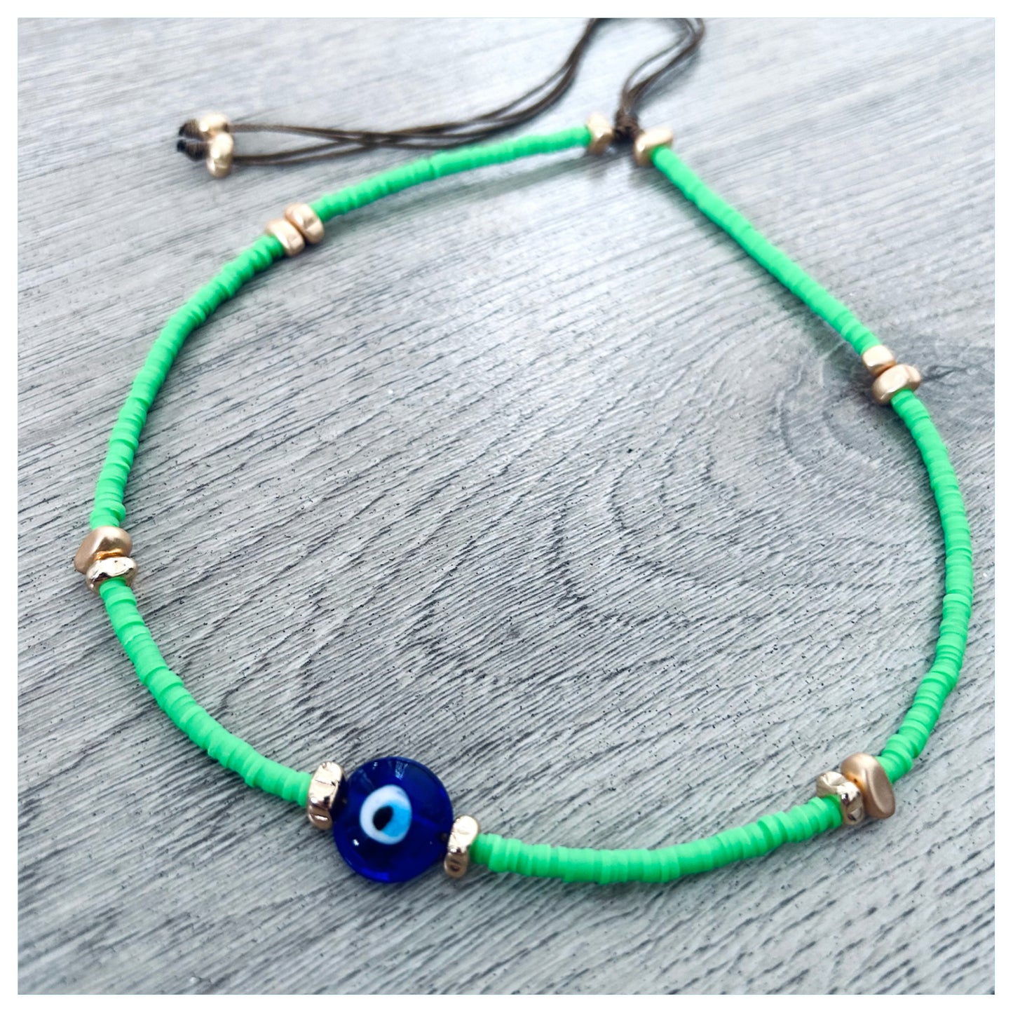EVIL EYE BEADED CHOKER