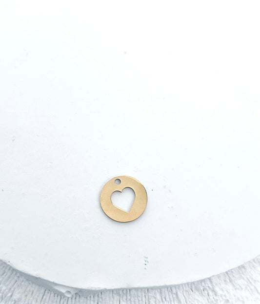 GOLD OPEN HEART DISC