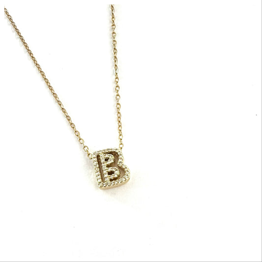 GOLD LETTER  NECKLACE