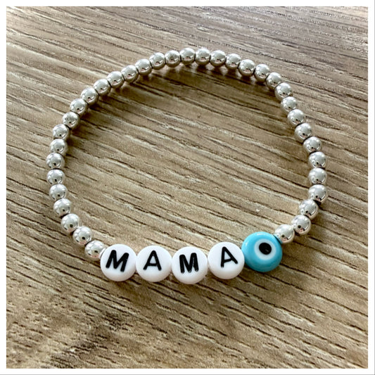 "MAMA" HEMATITE BRACELET
