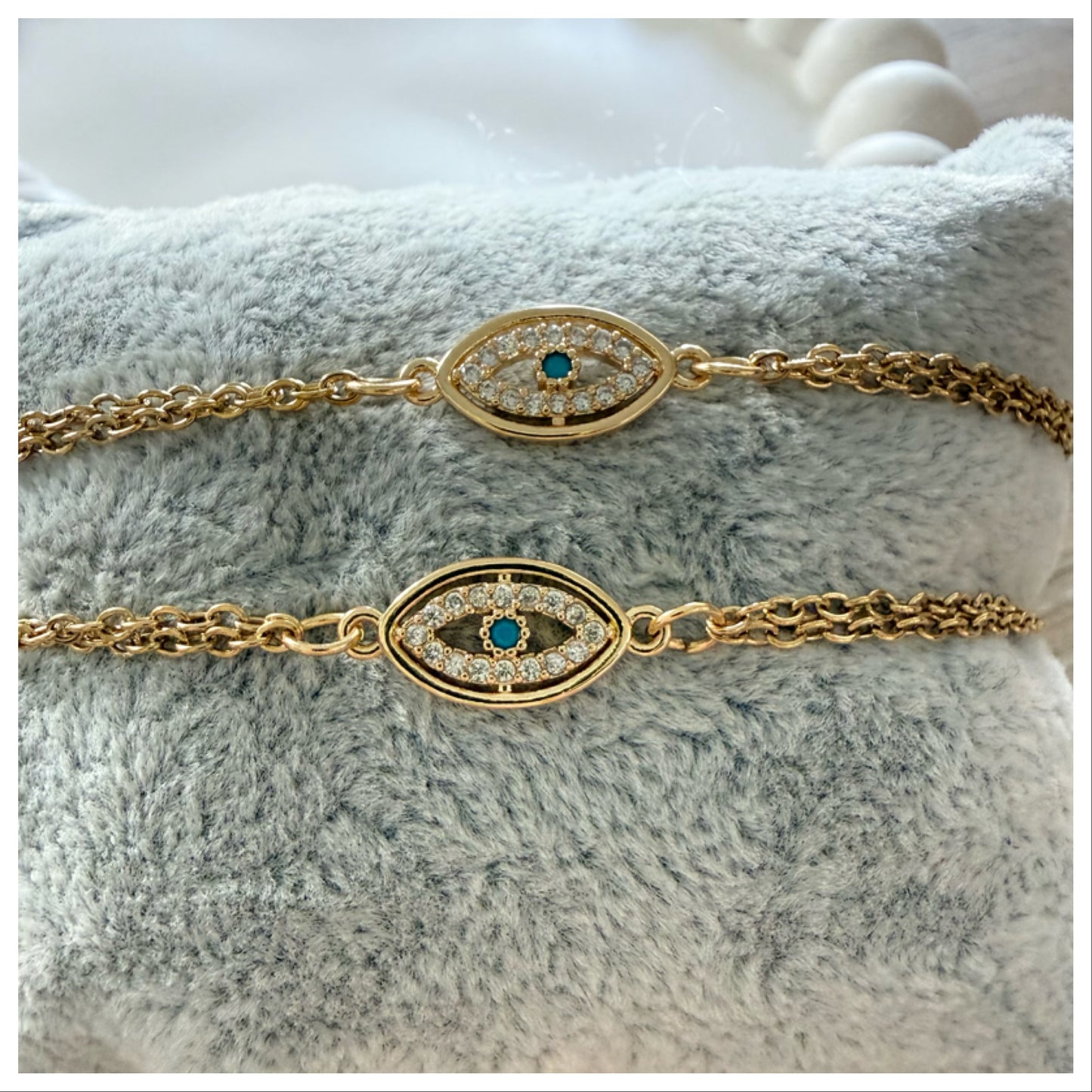 GOLD EVIL EYE BRACELET