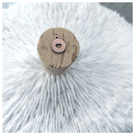 ROSE GOLD HEART DISC