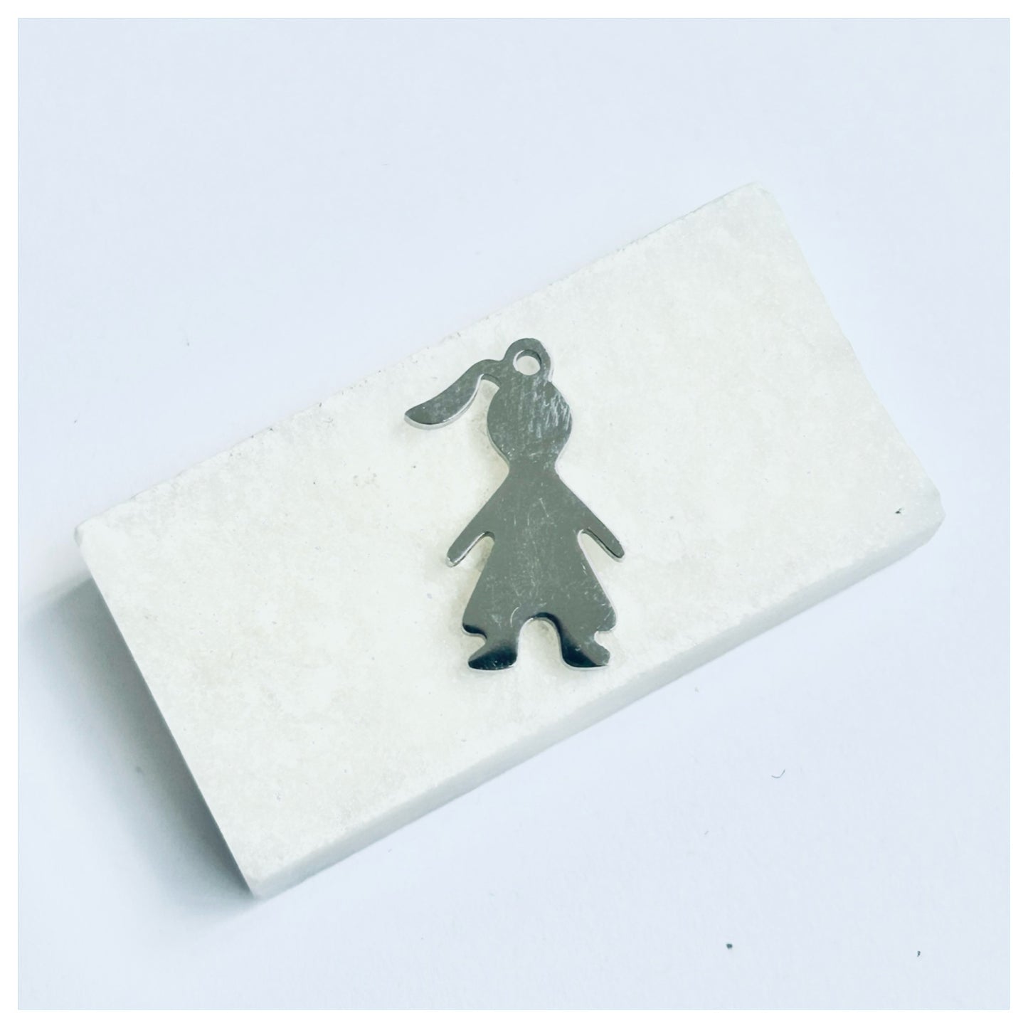 SILVER GIRL CHARM 1
