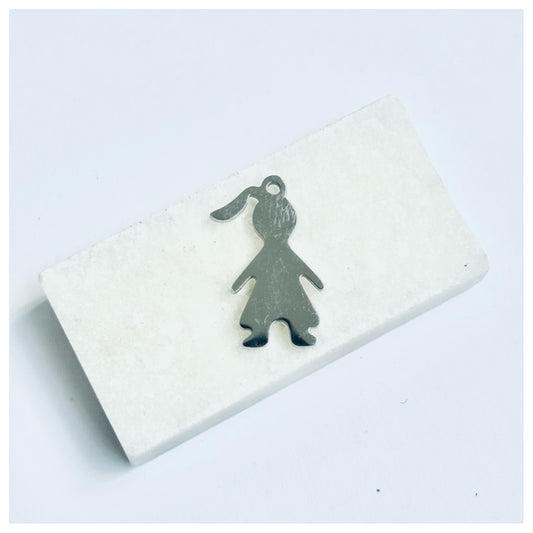 SILVER GIRL CHARM 1