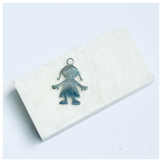 SILVER GIRL CHARM 2