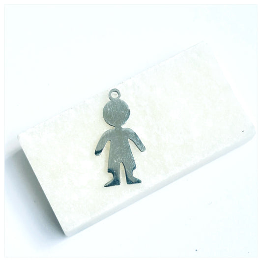 SILVER BOY CHARM