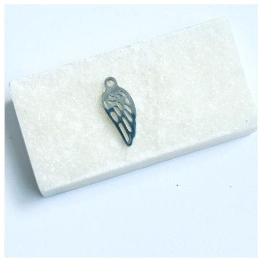 SILVER WING CHARM