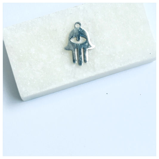 SILVER HAMSA HAND CHARM