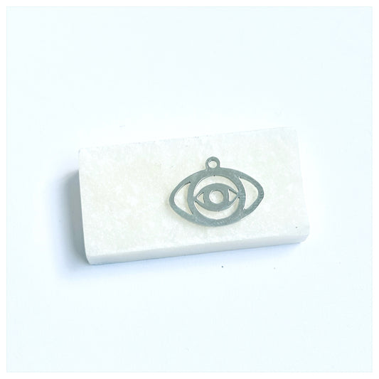 SILVER EVIL EYE 3 CHARM