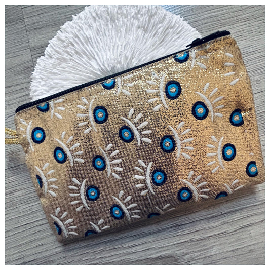 GOLD MULTI EYE MAKE UP BAG