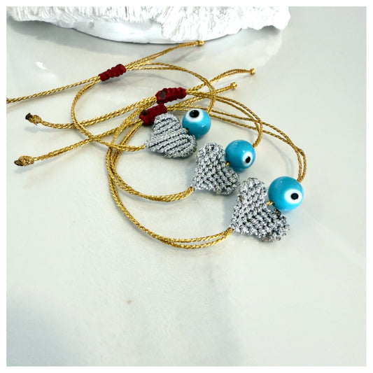 MACRAME HEART & MATI BRACELET